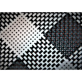 Placemats Black and White Farmhouse Style Dishwasher Safe Thick, Strong & No Fraying No More Washing and Ironing Heat, Fade and Crease Resistant 70% Vinyl & 30% Polyester 12.5" x 17.5"