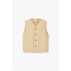 JAJU [JAJU/자주] 유니 버튼 베스트_베이지 [JAJU] Uni Button Vest_Beige