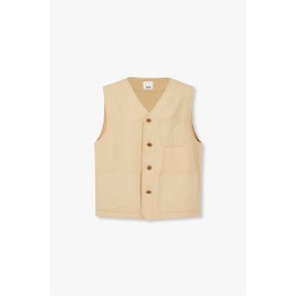 JAJU [JAJU/자주] 유니 버튼 베스트_베이지 [JAJU] Uni Button Vest_Beige