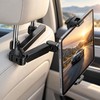 Car Headrest Tablet Holder for Backseat Viewing – Adjustable Foldable