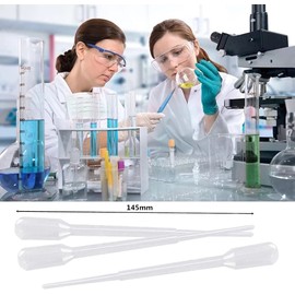 Voarge 100 plastic pipette disposable pipettes 1 ml multifunctional dropper plastic pipettes for liquid transfer