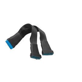 USB 3.0 Male to Female Dock Connector Splitter Extension Cable - Small Mini USB 3.0 19/20 Pin 1 to 2 Y-Splitter Internal Adapter - Motherboard Power Interface Stabilizing Extension Tool, 5.9 in.