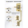 goldenwarm Double Front Door Lock Set, Gold Double Front Door