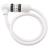 J&C JC-043W WH Variable Dial Wire Lock, White