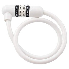 J&C JC-043W WH Variable Dial Wire Lock, White