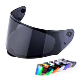 Helmet Shield For Assault/Rapid/Stream Full Face Shield Street Motorcycle Helmet Visor Replacement(Black)