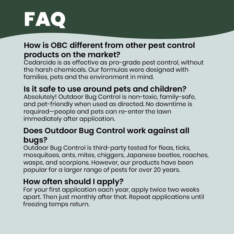 CEDARCIDE Outdoor Bug Control Concentrate | Kills & Repels Mosquitoes,