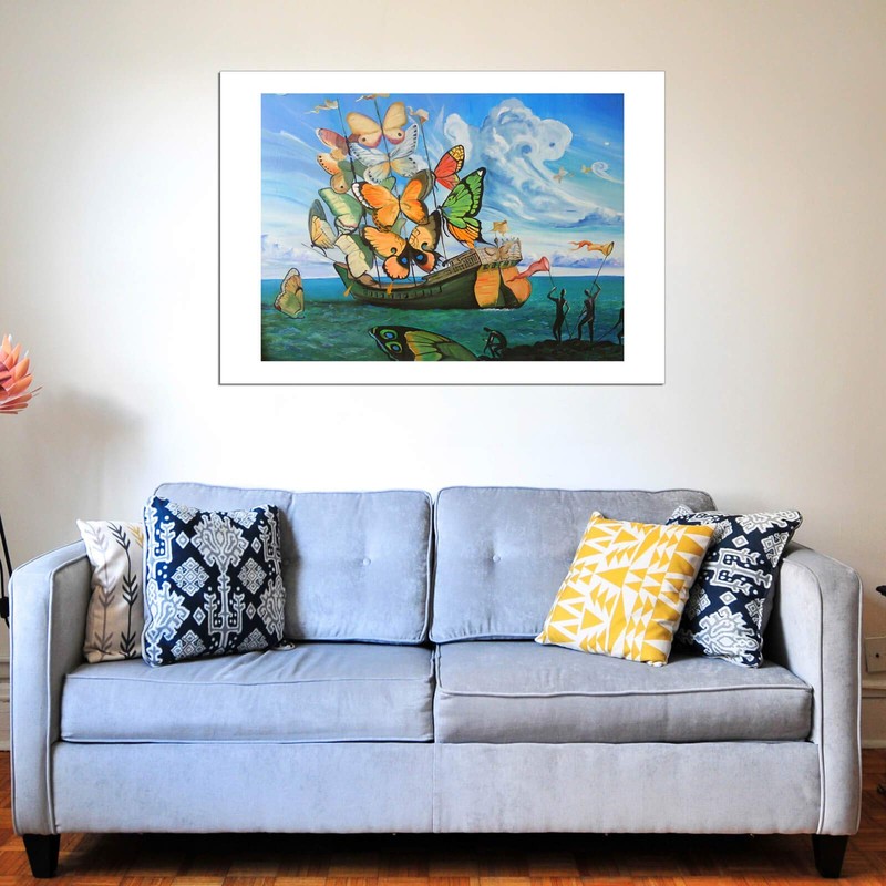 Spiffing Prints Salvador Dali - Butterfly Sails - Small -