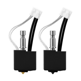 2pcs Kobra S1 Combo Hotend 3D Printer All Metal Extruder Hot End Replacement 0.4mm Brass & 0.4mm Hardened Steel Nozzle for Anycubic Kobra S1/ S1 Combo 3D Printers