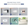 Jatohome Flush Mount Register 4X10 Inch Modern Air Vent White