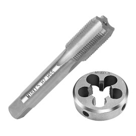 FIFIBANG Tap and Die M18 x 1.5 mm Tap & Male Tap Set, Thread Cutting Set Made of HSS Steel Thread Cutting Set for Metric Internal and External Thread