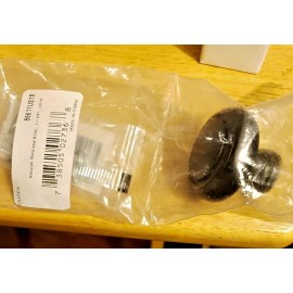 EMTEK Norwich Mushroom Cabinet Wardrobe Knob 1-5/8" 86611 US 19 Flat Black - New