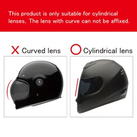XII WY Motorcycle 3/4 open face Helmet Shield Insert - Photochromic Anti-Fog Film, Transitional Visor, Clear to Indigo Tint, Sun-Responsive, Transparent Indoors