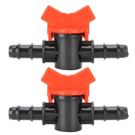GOTOTOP Pack of 2 check valves, aquarium water flow regulator valve hose pipe valve pipe connector for aquarium (14 mm)