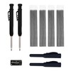 Carpenter's Pencil Set, 2 Carpenter's Pencil + 24 Refills +