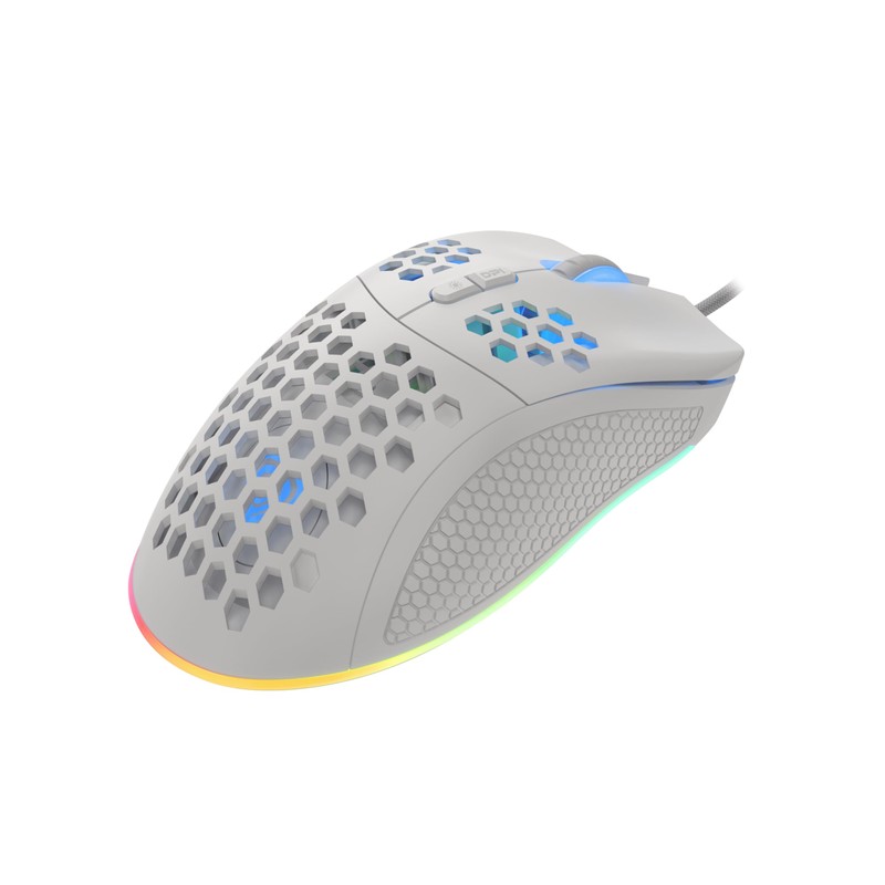 Genesis Gaming Maus KRYPTON 555 RGB kabelgebunden weiß