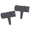 SKM Lawn Fence Stone Look 41 pcs Plastic 393.7",Anthracite (Weight