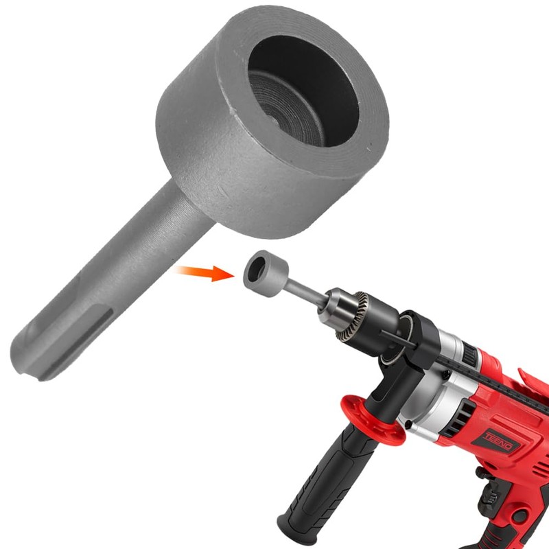 SDS Plus Ground Rod Screwdriver, Heavy Duty Ground Base, Steel