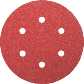 Bosch 2609256A30 Abrasive Sandpaper Sheets for Off-Centre Sanders 150 mm 6 Holes 60 Grain Pack of 5 Sheets