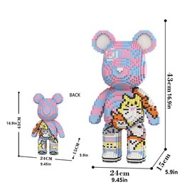 Bear Series Building Blocks, 1 Box DIY Small Building Blocks Model, Creative Toy, Decompression Toy, Birthday Gift, Holiday Gift - Color: Set, Specification: Big White Bear