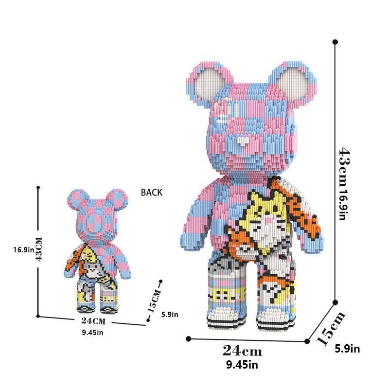 Bear Series Building Blocks, 1 Box DIY Small Building Blocks