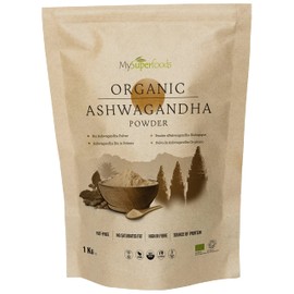 MySuperfoods MySuperfoods Organic Ashwagandha Powder 1kg, Rich Source of Vitamin B6 & B12