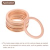 uxcell Pure Copper Sheet, 4pcs 5/8" x 0.12" 9 Gauge