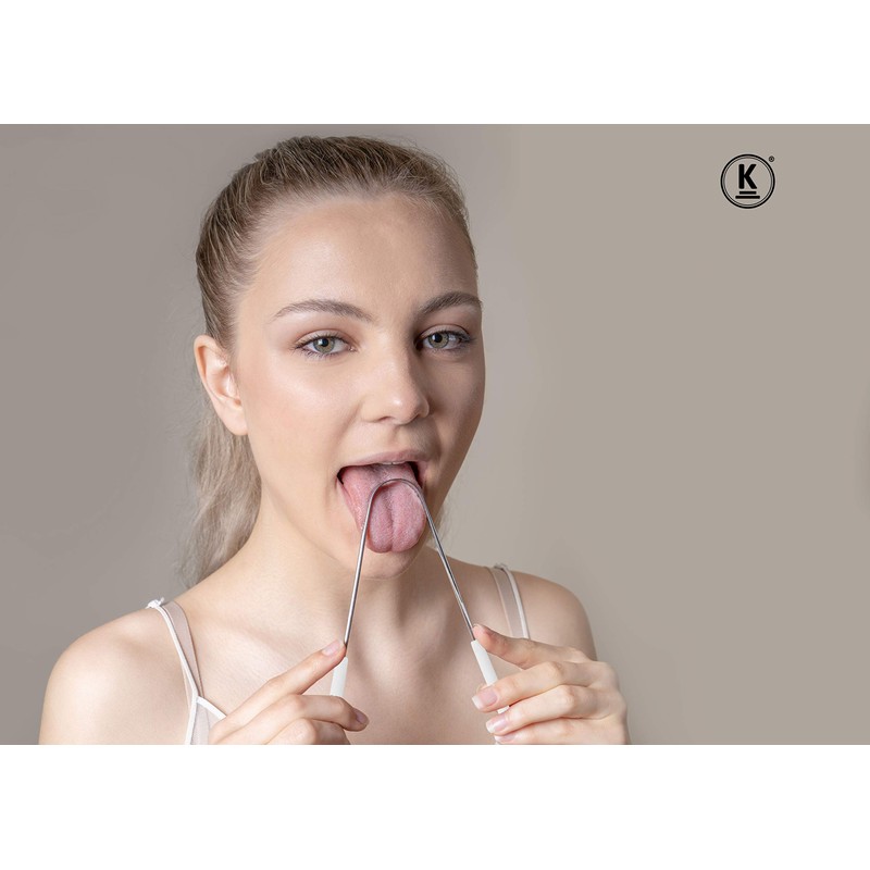 K-Pro Tongue Scrapers - Medical Grade Stainless Steel Oral Hygiene