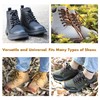 PTERYBIRD Black Orange Heavy Duty Boot Laces,2 Pairs 3/16" Thick