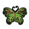 green Butterfly Embroidered Patch Sew Iron On Colorful 2919