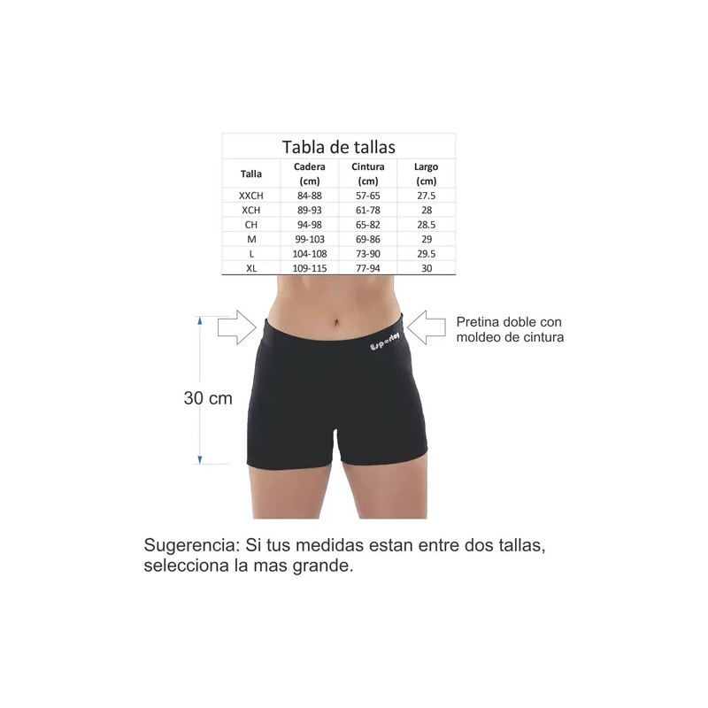 Short Deportivo Licra Dama