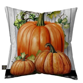 Briarwood Lane Country Farmhouse Pumpkins Burlap Pillow