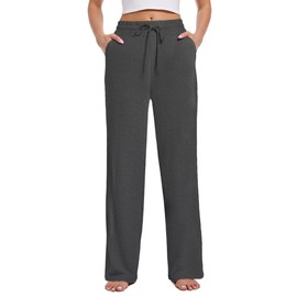 Kivdol 3 PACK Womens Yoga Sweatpants Wide Leg Lounge Pajamas Pants Drawstring Workout Comfy Joggers Sweatpants Pants