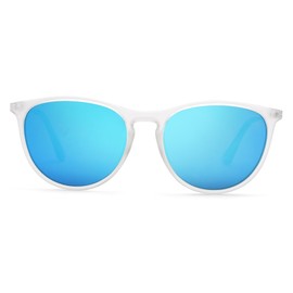 Pro Acme Kids Polarized Sunglasses for Girls Boys,TR90 Lightweight Frame 100% UV Protection for Children Age 3-9(Transparent Frame|Blue Mirrored)