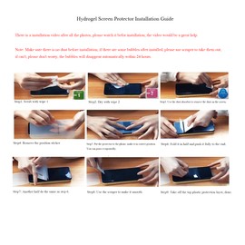 Snailcanfly 2Pcs High Sensitive Hydrogel Film Compatible with Motorola Moto G34 5G 6.55" Soft Flexible Film Transparent TPU Screen Protectors Fingerprint Unlock Explosion-proof NOT Tempered Glass