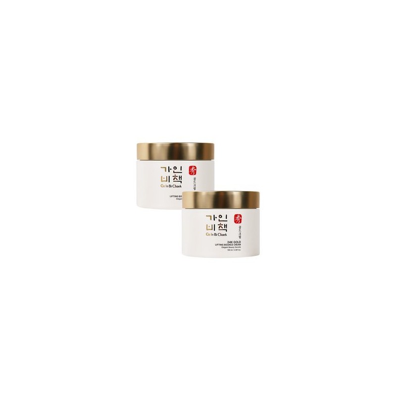 Gainbi Chaeck (1+1)가인비책 수 24K골드 리프팅 바운스 크림 100ml /프리미엄