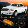 RUHUALIFE 4PCS LED Front Grille Lights Bars Compatible with Ram
