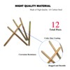 Yoliko 12 Pack 1/4-20 x 4-1/2 Inch Hanger Bolts Double