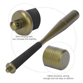 nobrands Fishing Priest, Fishing Bat Tool 25mm Diameter Fishing Bat Tool Aluminium Alloy Fish Knock Tool with Foam Handle and Lanyard