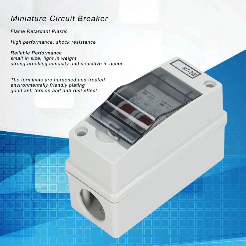 Miniature Circuit Breaker DZ47 63 16A 400V 2 Pole Waterproof
