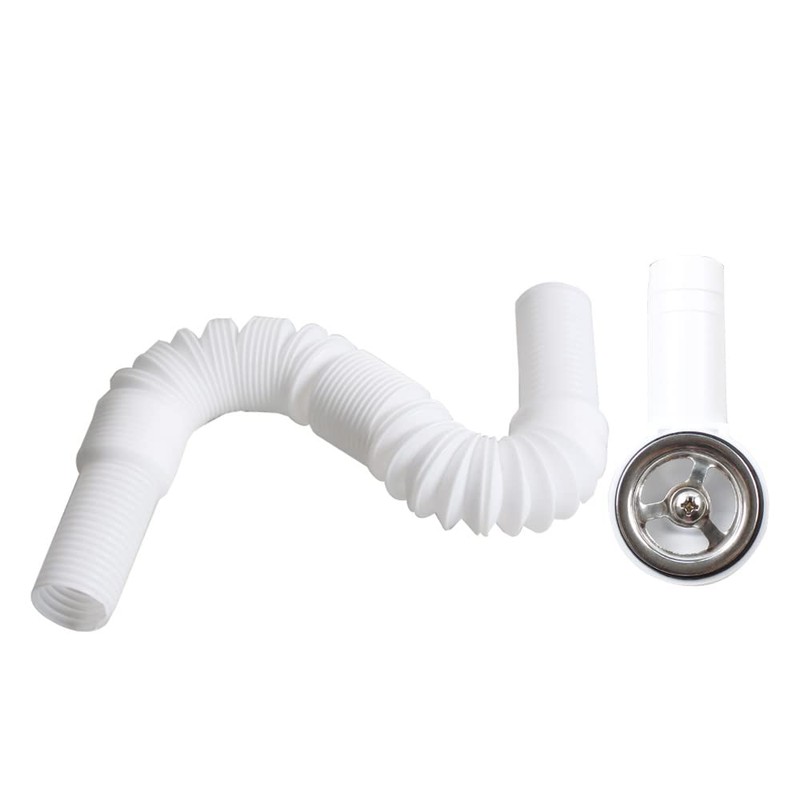 Talea Overflow Pipes,Flexible Overflow Pipe for Sink, Circular Interface(41mm*41mm) QY006C060-U