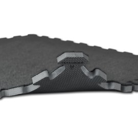Meister X-THICK 3/4" Interlocking Carpet Top EVA Foam Mats - 2'x2' Tiles for Exercise, Play Areas & Offices - Black - 16 Tiles (64 Sqft)
