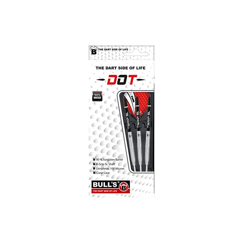 Bull's Dot D1 Soft Dart – Silver/Black, 18 g