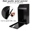 Metal Donation Box with Lock Ballot Box Drop Box with