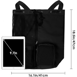 Slzhds Bolsas de Malla para Natación, Bolsa Natacion Mujer y Hombre con Cordón, Bolsillo Húmedo y Cremallera Impermeable, para Almacenamiento la Playa, Natación Gimnasio Equipamiento de Natación