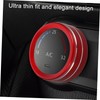 PACKOVE 4pcs Car Air Conditioner Knob Rings Covers Stylish Interior