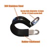 ISPINNER 12 Pack 1.75 Inch Rubber Cushioned Stainless Steel Cable
