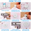 100 Sets T5 Plastic Snaps No-Sew Snap Buttons for Sewing