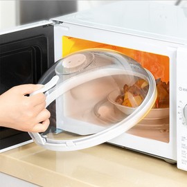 Microwave Cover with Handle,Microwave Splatter Cover Food Screen Protector for Food,Microwave Plate Cover Microwave Splatter Guard,Anti-Splatter,Ordinary PC Material