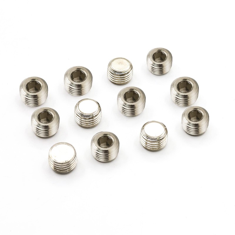 Aoling Flat Hex Socket Set Screws, Flat Point, M6 x
